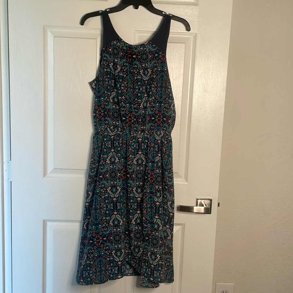 Athleta floral tank midi dress